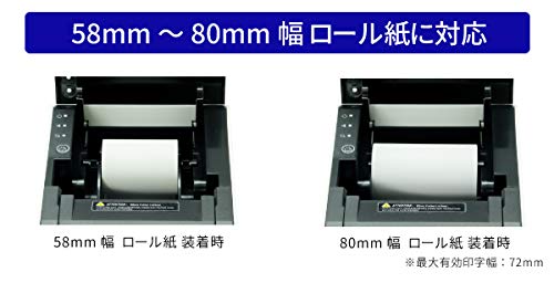 Amazon.co.jp: 58mm/80mm幅ロール紙対応 サーマルレシートプリンター